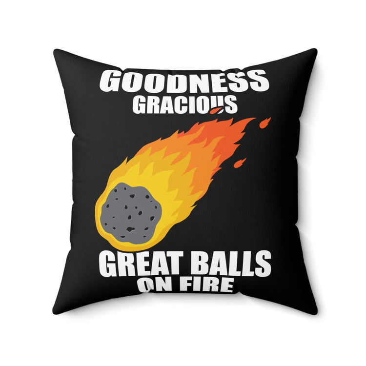 Hilarious Meteors Illustration Stargazers Stargazing Meteorites  Spun Polyester Square Pillow