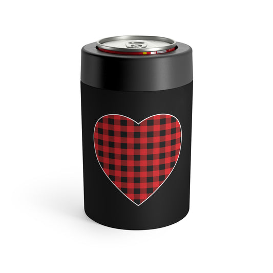 Motivational Checkered Hearts Couples Lovers Illustration Gags Can Holder