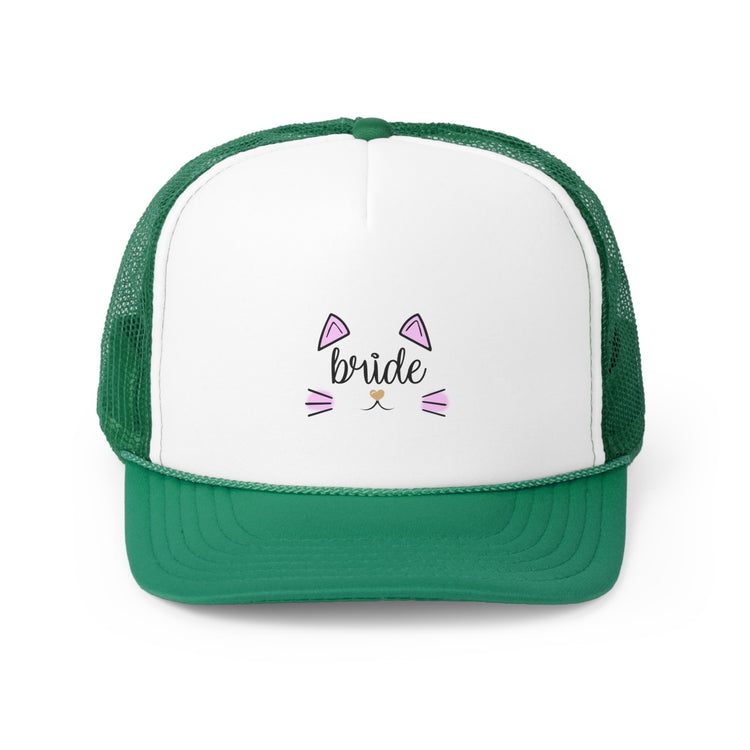 Bride Cat Bachelorette Team Bride Bridal Party Shower Gift Bridesmaid Trucker Caps