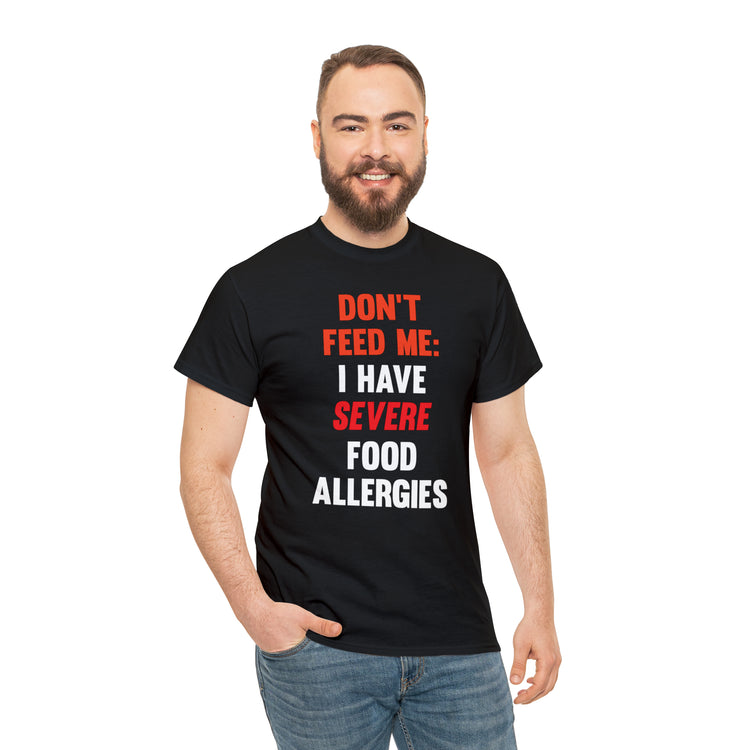 Shirt Funny Severely Food Allergic Empowering Introverts Sensitivity Allergy Dietary T-Shirt Unisex Heavy Cotton Tee