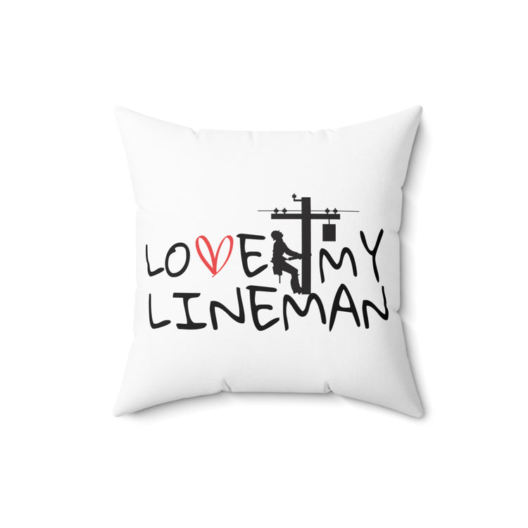 Humorous Wiremen Electrical Expert Enthusiast Mechanic Spun Polyester Square Pillow