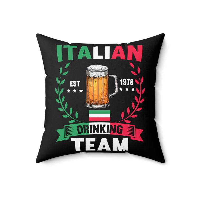 Hilarious Patriotic Alcoholic Beverages Celebrations Patriotism Festivity Spun Polyester Square Pillow