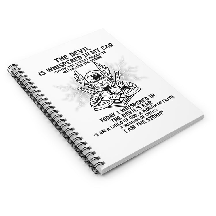 Inspiring Christianity Statements Devotee Inspirational  Pastor Spiral Notebook - Ruled Line