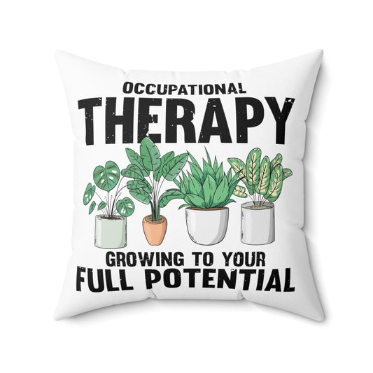 Hilarious Succa Succulent Home Gardening Enthusiast Spun Polyester Square Pillow