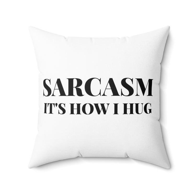 Humorous Sarcastic Introverts Behaviors Statements Line Spun Polyester Square Pillow