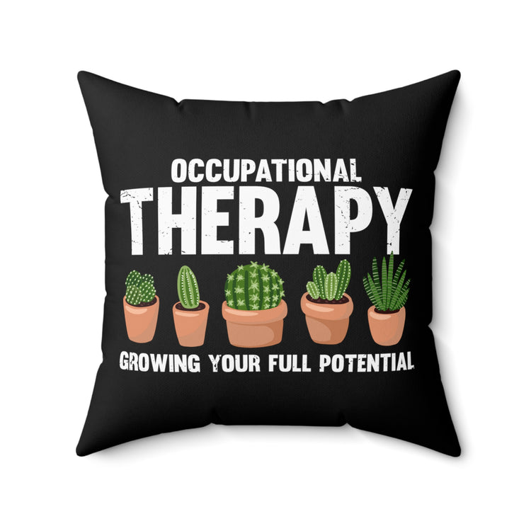 Hilarious Succa Succulent Home Gardening Horticulture Crassulaceae Spun Polyester Square Pillow