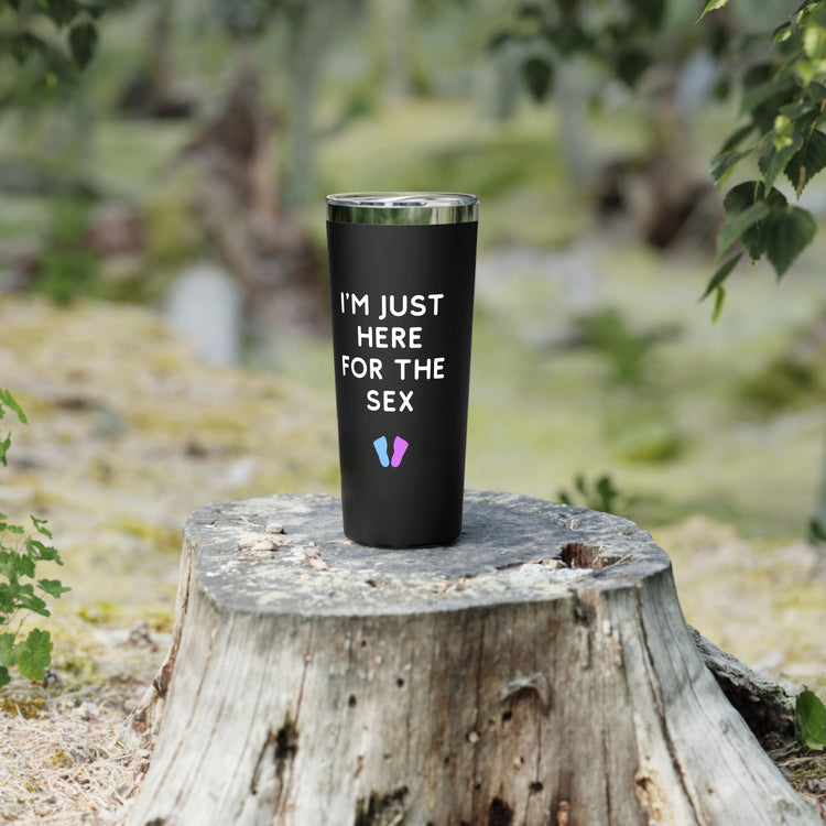 I'm Just Here For The Sex Gender Reveal Copper Vacuum Insulated Tumbler, 22oz