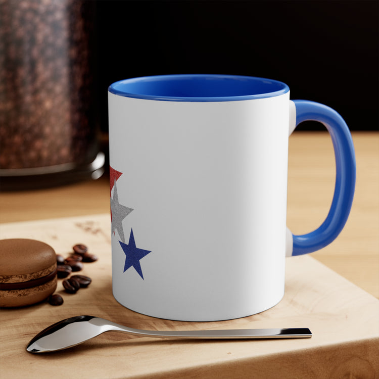 Three Stars Fourth Of July 11oz Accent Mug