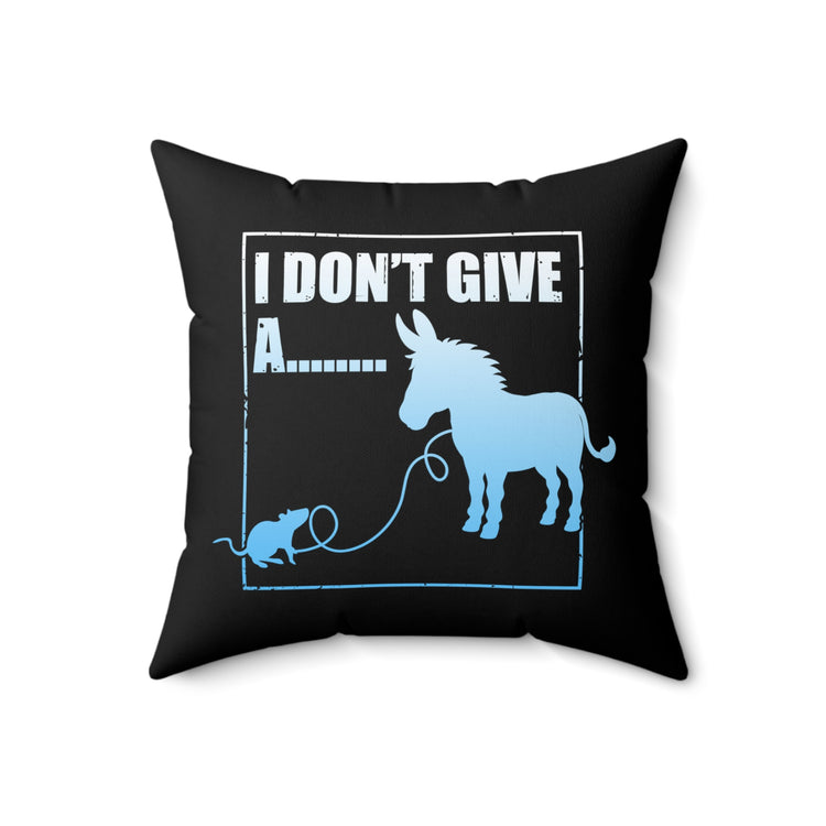 Novelty Not Giving Cares Illustration Introverted Sassiest Introverts Mockery Statements Spun Polyester Square Pillow