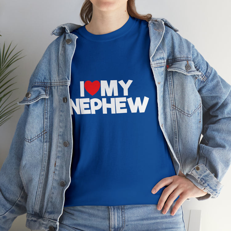 Shirt Funny Loving My Grandnephew Aunts Saying Nephew Meaningful Gift Love Family Pride T-Shirt Unisex Heavy Cotton Tee