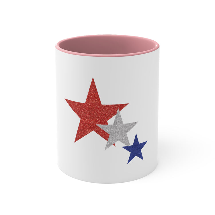 Three Stars Fourth Of July 11oz Accent Mug