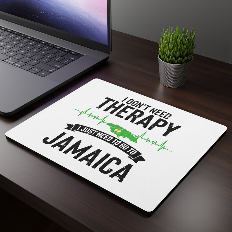 Novelty Jamaica Heartbeat Leisure Lover Getaway Rectangular Mouse Pad