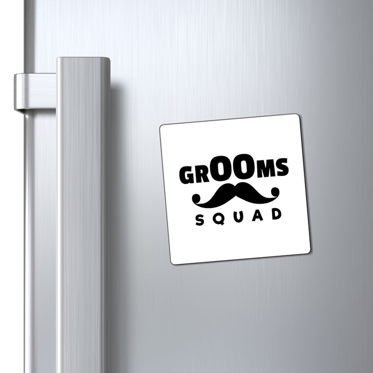 Funny Groom Squad Wedding Bachelors Mustache Wedding Hilarious Grooms Bridal Sayings Engagement Fiance Magnets