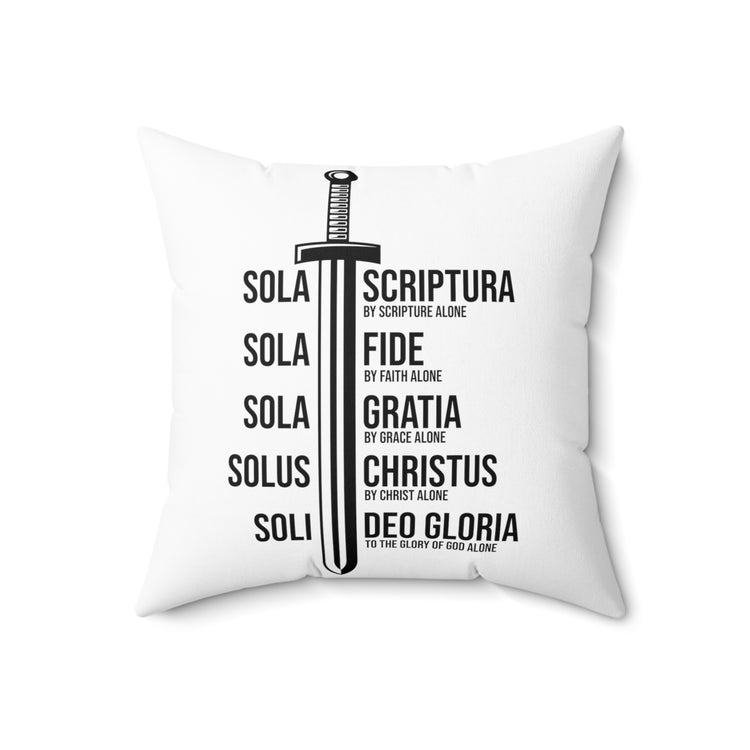 Inspiring Hispanic Renewed Christianity Statements Devotee Spun Polyester Square Pillow