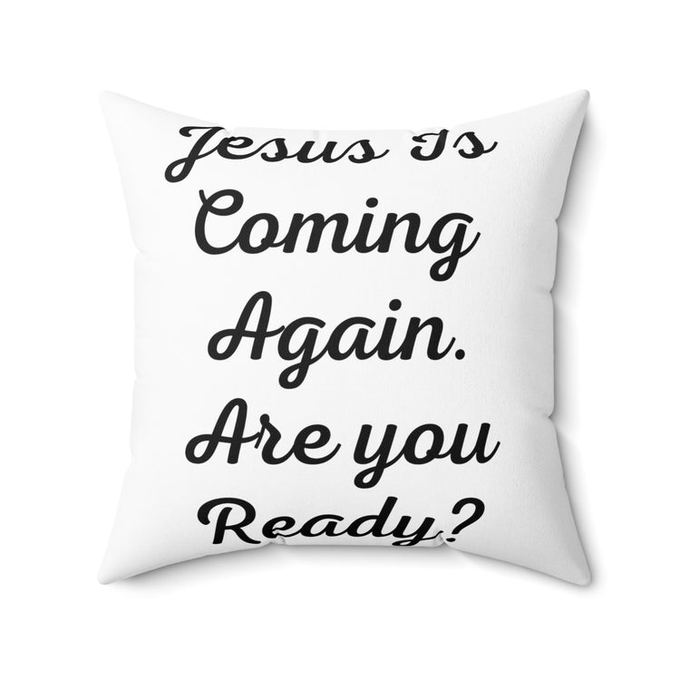 Humorous Enthrone Priesthood Catholic Church Pastor Spun Polyester Square Pillow