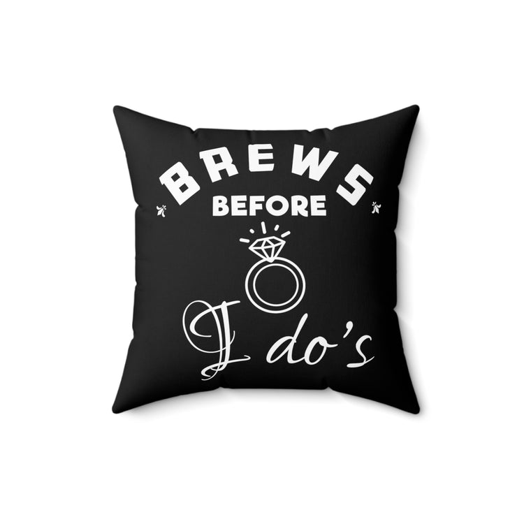 Humorous Breweries Drinking Bachelorettes Spun Polyester Square Pillow