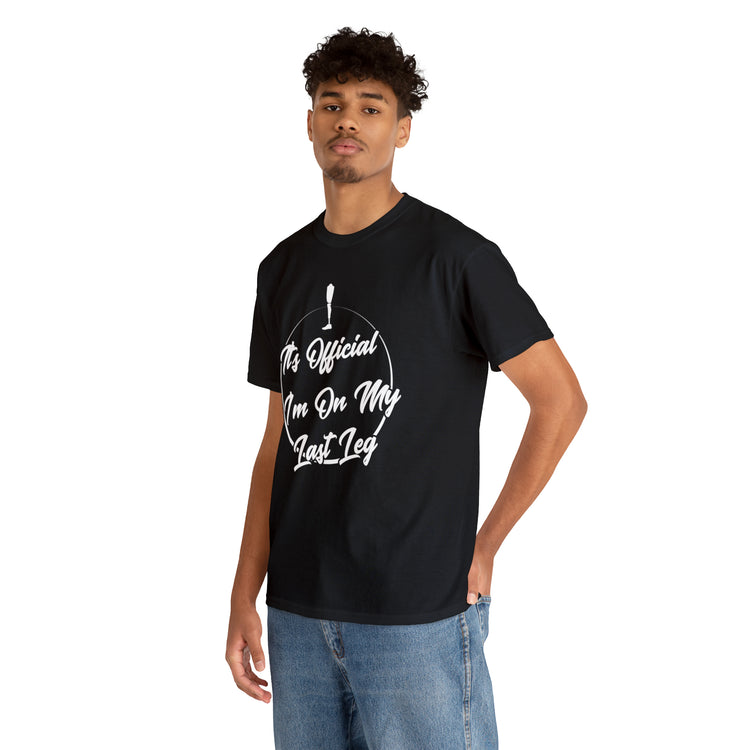 Shirt Funny I'm Left With My Leg Amputee Injured Person Disability T-Shirt Unisex Heavy Cotton Tee