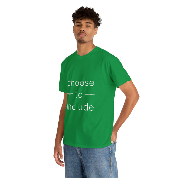 Shirt Funny Choose To Include Autism Neurodiversity Parenting Pride T-Shirt Unisex Heavy Cotton Tee