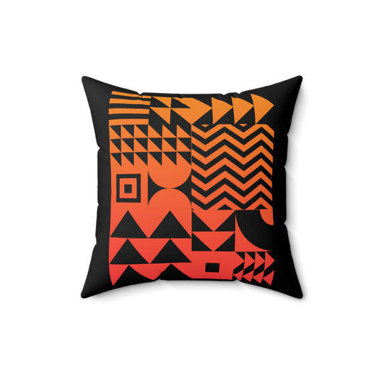 Novelty Geometric Triangleshapes Collection Portraitist Hilarious Collection Portraitist Artistic Sculptor Spun Polyester Square Pillow