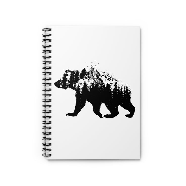 Spiral Notebook Novelty Bear National Park Hilarious SayingsFor Camping Hiking Travel