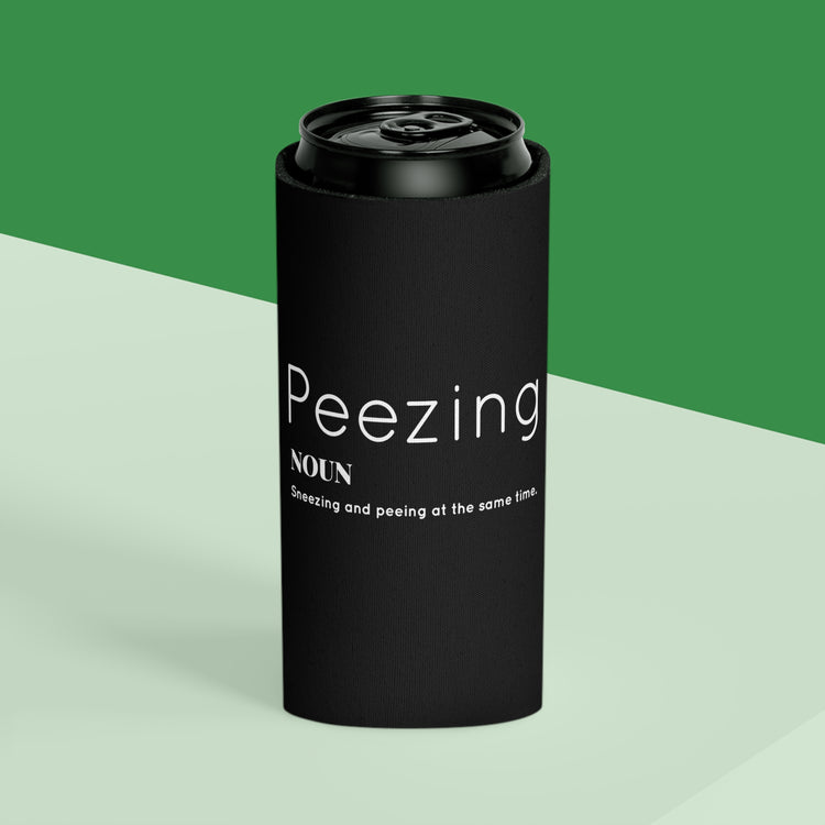 Funny Peezing Definition Baby Bump Can Cooler