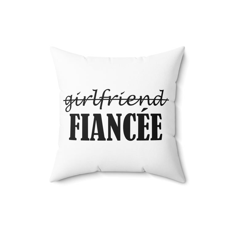 Funny Bachelorettes Festivities Illustration Sayings Bridal Spun Polyester Square Pillow