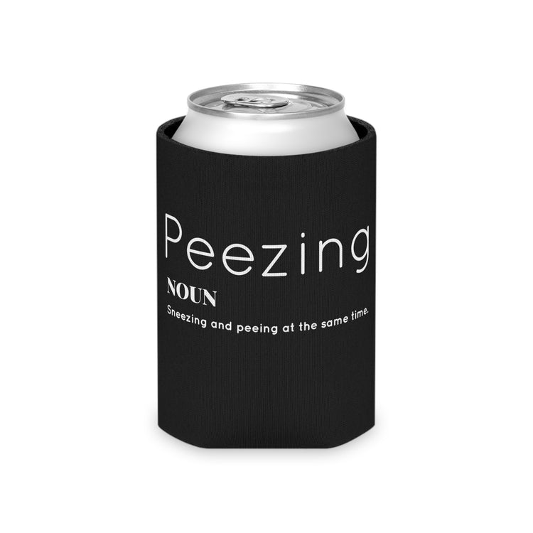 Funny Peezing Definition Baby Bump Can Cooler