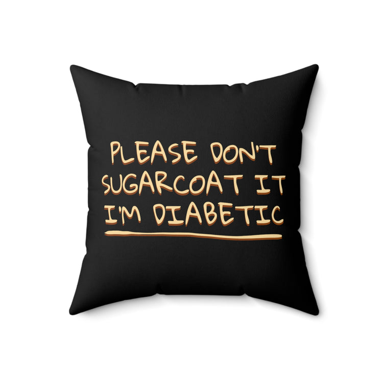 Novelty Insulin Dependent Glucose Hypoglycemia Improvement Retinopathy Spun Polyester Square Pillow