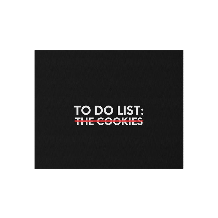 Funny Saying To Do List The Cookies Christmas Women Men Gag Novelty  To Do List The Cookies Christmas Wife  Outdoor Rug