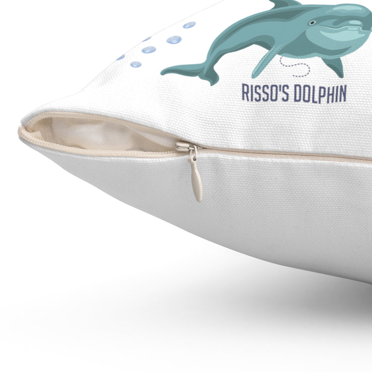 Inspirational Environmentalism Dolphin Motivational Conservationist Appreciation Sayings Spun Polyester Square Pillow