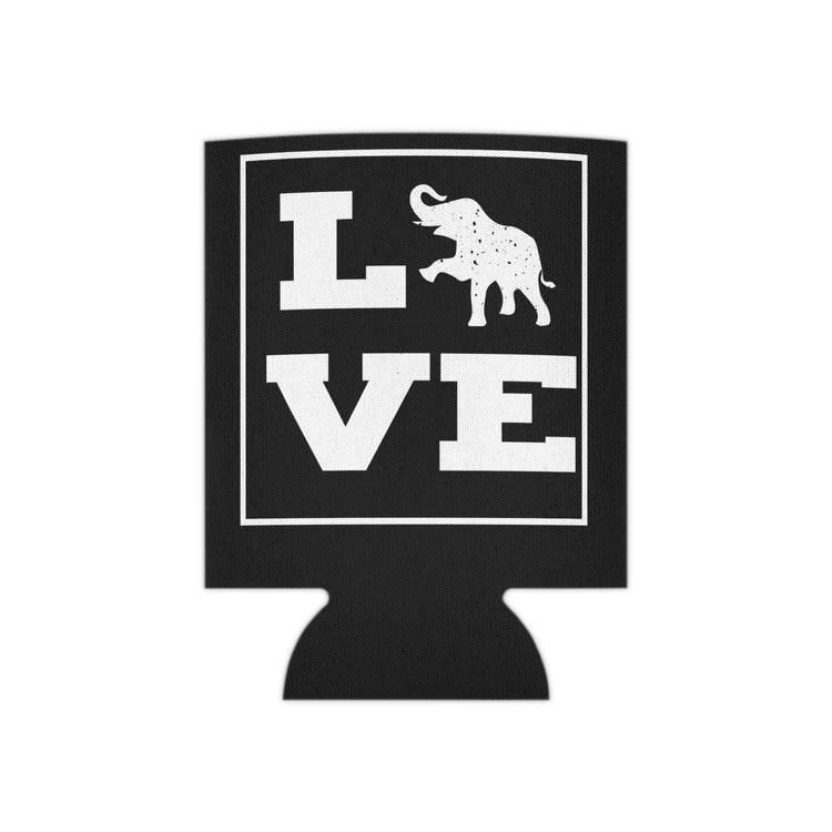 Novelty African Elephantine Graphic Tee Shirt Gift Cool Love Elephants  Can Cooler