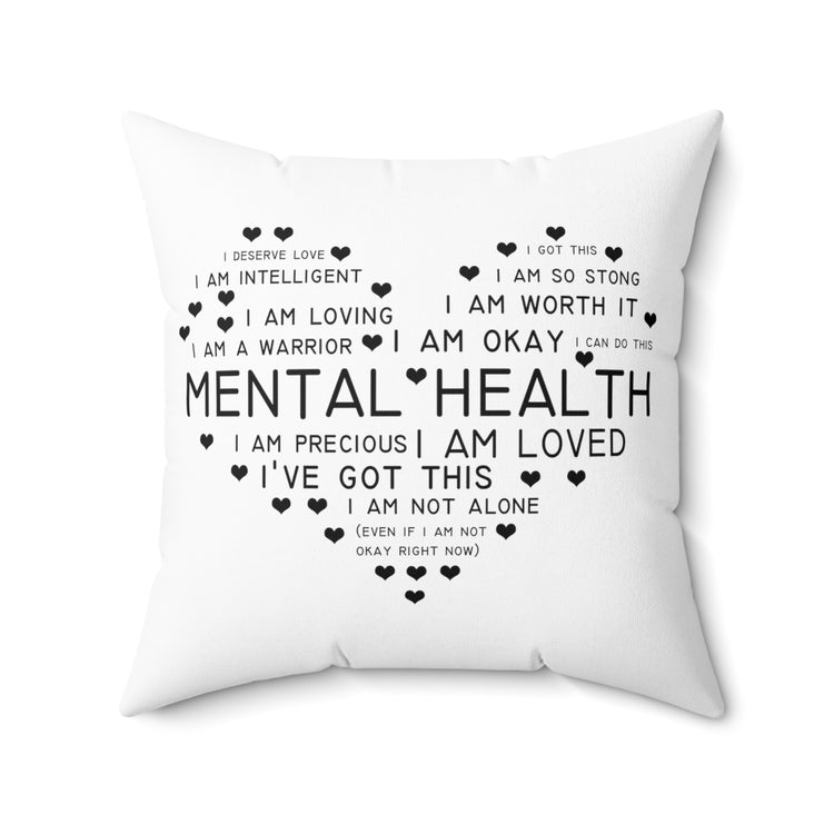 Hilarious Recognizing Psychiatric Brain Thinking Sick Psychiatry Spun Polyester Square Pillow