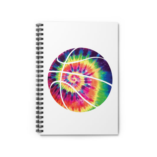 Classic Retro Basket Ball Colorful Spiral Notebook - Ruled Line