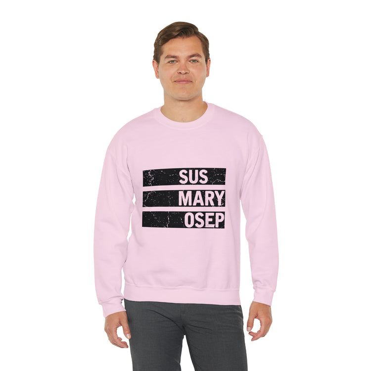 Hilarious SUS MARY OSEP Frustrated Slang Expression Asian Country Crewneck Sweatshirt