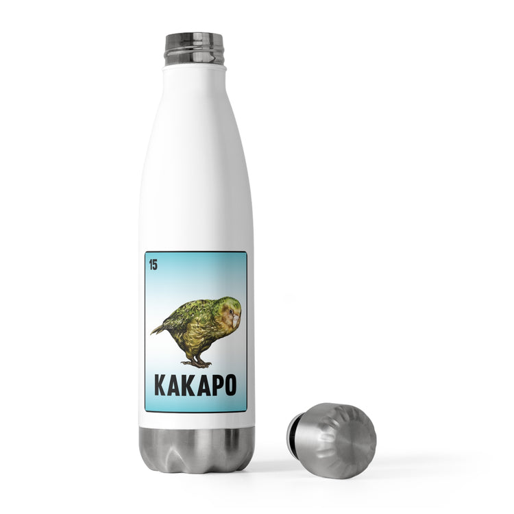 Humorous Kakapo Owl Parrots Card Illustration Tee Shirt Gift | Hilarious Flightless Fowls Gag Men Women T Shirt 20oz Insulated Bottle