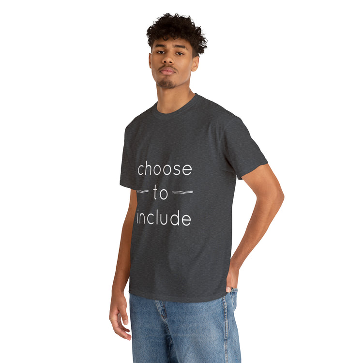 Shirt Funny Choose To Include Autism Neurodiversity Parenting Pride T-Shirt Unisex Heavy Cotton Tee