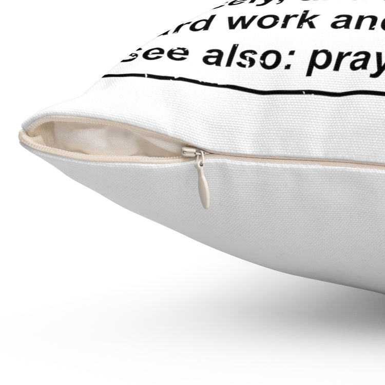 Novelty Christianism Christianity Religious Daddy Parent Spun Polyester Square Pillow