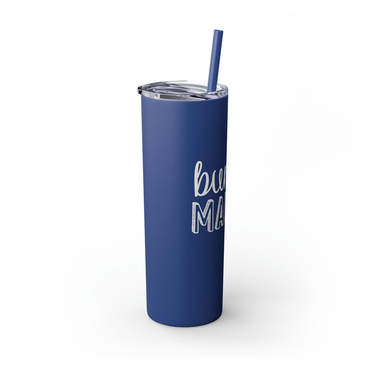 Bun Baker and Bun Maker New Dad and Future Mom Shirts Skinny Tumbler with Straw, 20oz