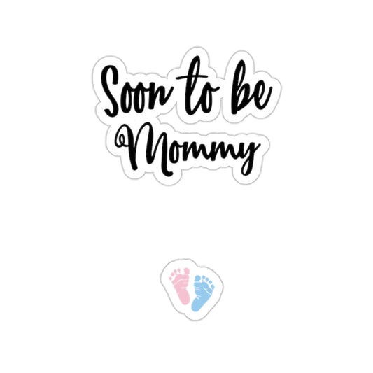 soon to be mommy Gender Reveal Kiss-Cut Stickers