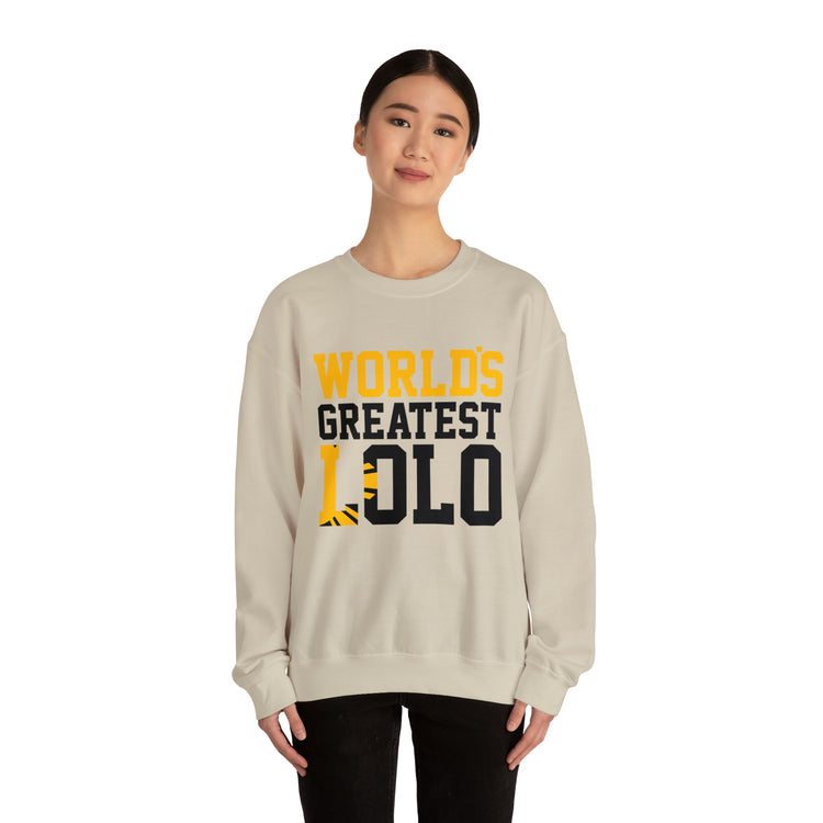 Novelty Filipino Lolo Grandfathers Pinoy Grandpa Graphic Unisex Crewneck Sweatshirt