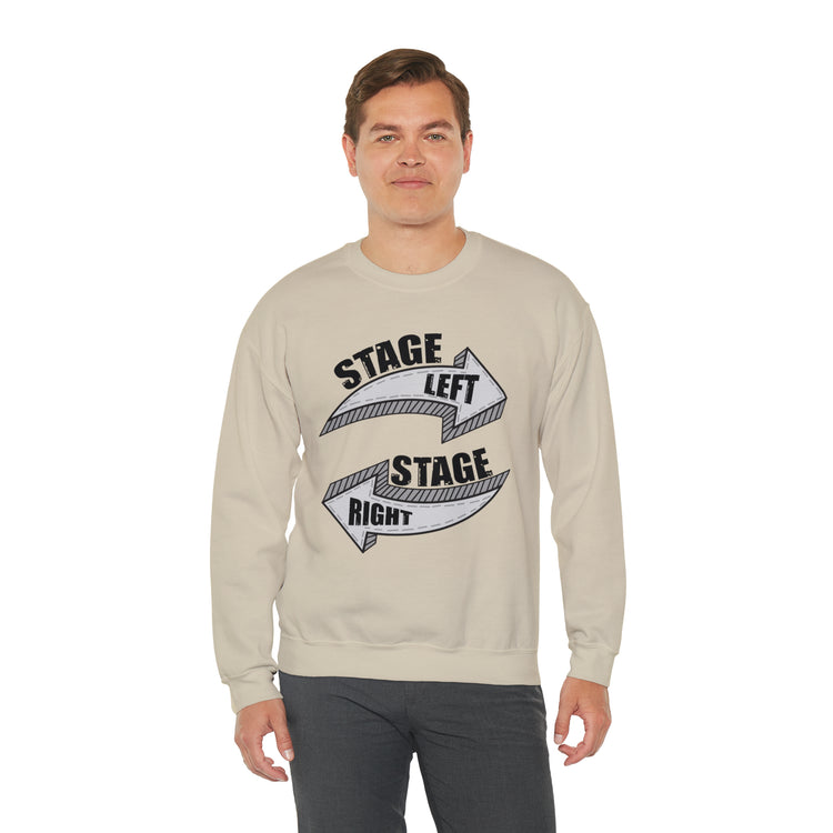 Novelty Dramatic Arts Actors Mockery Statements Gag Unisex Crewneck Sweatshirt