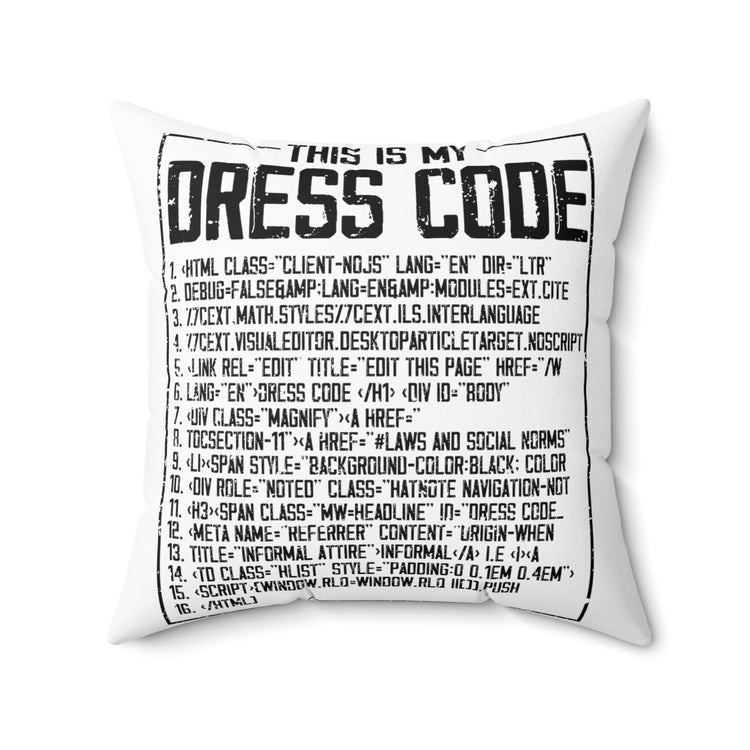 Hilarious Troubleshooting Software Engineer Developer Spun Polyester Square Pillow