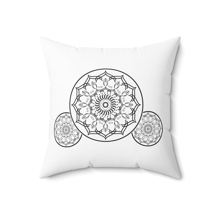 Humorous Workout Meditation Aerobics Meditating Reflexology Spun Polyester Square Pillow