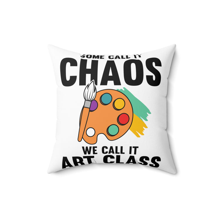 Novelty Arts Subject Instructor Professor Trainor Spun Polyester Square Pillow