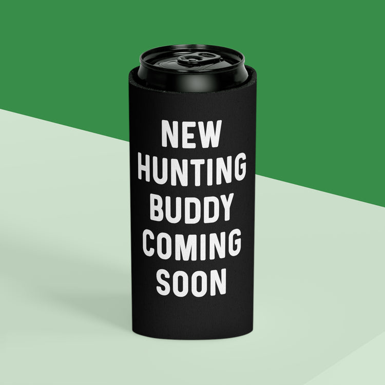 New Hunting Buddy Coming Soon Baby Bump Can Cooler