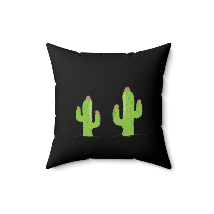 Cacti plus Cactyou equals Cactus Men Women Gift Spun Polyester Square Pillow