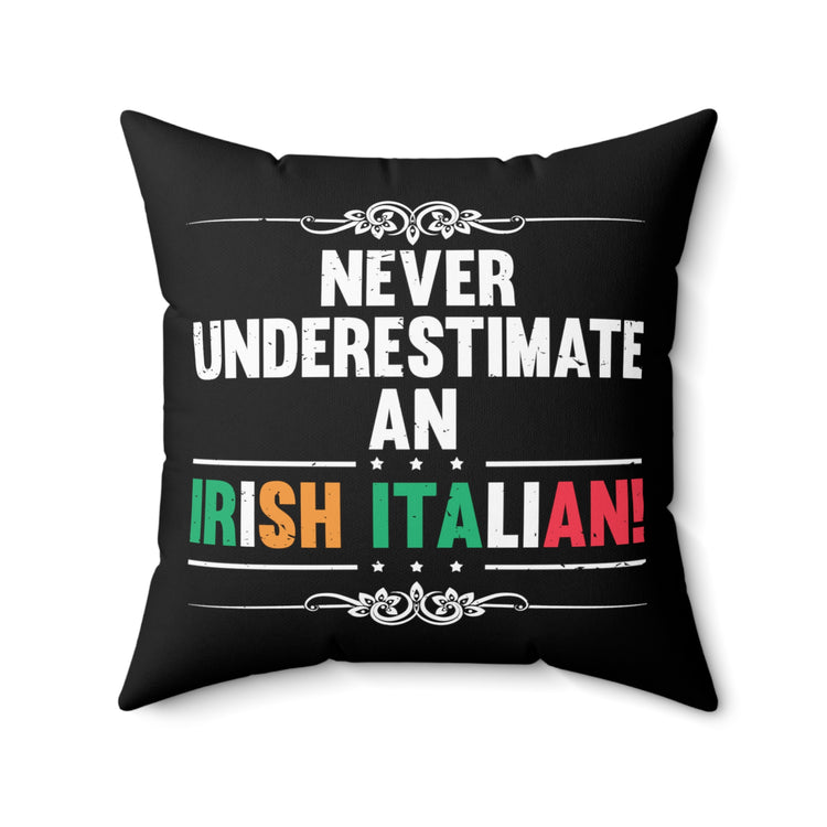 Humorous Patriotic Nationalistic Italia Nationalism Lover Patriotism Spun Polyester Square Pillow