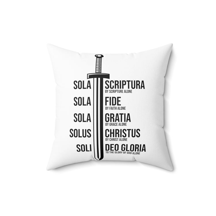 Inspiring Hispanic Renewed Christianity Statements Devotee Spun Polyester Square Pillow