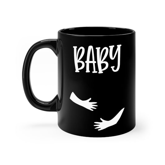 Beer Baby Pregnancy Maternity Black mug 11oz