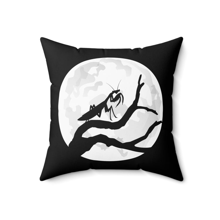 Retro Scientists Professors Insects Enthusiasts Illustration Vintage Spun Polyester Square Pillow